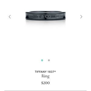 Tiffany & Co. 1837 Titanium Narrow Ring